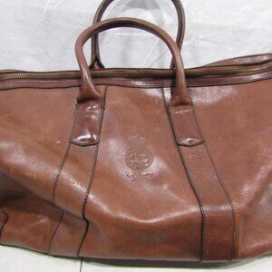 Ralph Lauren Brown Leather Duffle Bag